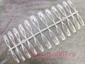 Гелевые типсы стилеты длинные, 24 шт