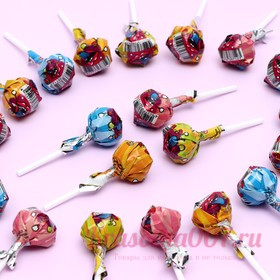 Карамель леденцовая на палочке «Чудики», красящий эффект, 14 г