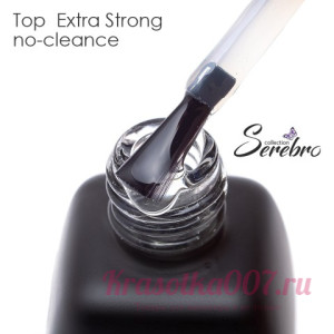 Топ без липкого слоя Extra Strong  для гель лака Serebro, 11 мл