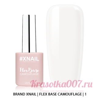 XNAIL Camouflage Flex Base Milk 10 мл, 1