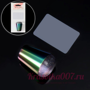 Набор для стемпинга штамп + скрапер