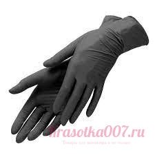Перчатки Нитриловинил, чёрные. 50 пар S