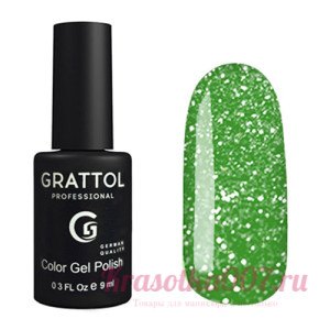 ГЕЛЬ-ЛАК СВЕТООТРАЖАЮЩИЙ GRATTOL COLOR GEL POLISH BRIGHT NEON 02, 9 МЛ
